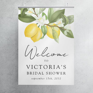 Poster Panneau de bienvenue pour une fête prénuptiale sur