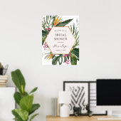 Poster Panneau de bienvenue pour une fête prénuptiale sur (Bureau à domicile)