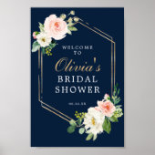 Poster Panneau de bienvenue pour une réception de mariage (Devant)