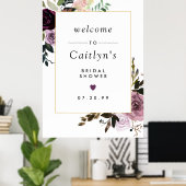 Poster Panneau de bienvenue pour une réception de mariage (Bureau à domicile)