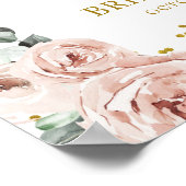 Poster Panneau de bienvenue poussiéreux rose et or (Coin)