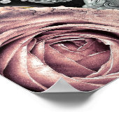 Poster Panneau de bienvenue Roses Chaise Rose Papillons S (Coin)