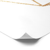 Poster Panneau de bienvenue vert eucalyptus or (Coin)