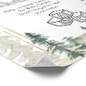 Poster Panneau de bloc décoratif de forêt d'aventure à l' (Coin)