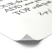 Poster Panneau de boisson au bar Citrus Momosa (Coin)