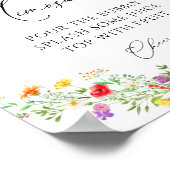 Poster Panneau de boisson de bar mimosa de fleur sauvage  (Coin)