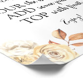 Poster Panneau de boisson Momosa Bar Rustique d'Automne (Coin)