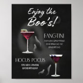 Poster Panneau de boisson signature Halloween (Devant)