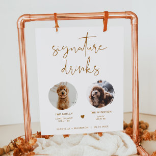 Poster Panneau de boisson signature INDIE Boho 2 Photo
