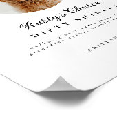 Poster Panneau de boisson signature mariage bar photo de (Coin)