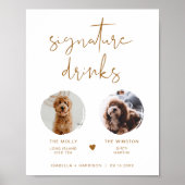 Poster Panneau de boisson signature photo 2 INDIE Boho (Devant)