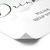 Poster Panneau de boissons aux feuilles de eucalyptus ver (Coin)