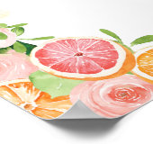 Poster Panneau de boissons de Grapefruit Citrus pour la d (Coin)