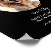 Poster Panneau de boissons de mariage de chien imprimable (Coin)
