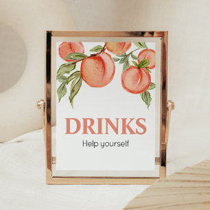Poster Panneau de boissons pour Baby Shower Sweet Little 