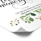 Poster Panneau de Bougie Mémorielle En Mémoire Affectueus (Coin)