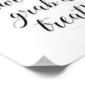 Poster Panneau de buffet de bonbons "L'amour est doux, pr (Coin)