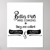 Poster Panneau de bureau marronnier imprimable (Devant)