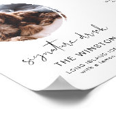 Poster Panneau de buvette de boisson signature ADELLA Mod (Coin)