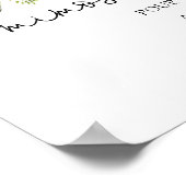 Poster Panneau de Buvette de Mimosa aux Fleurs Roses et a (Coin)