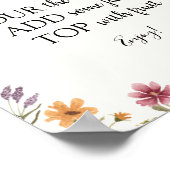 Poster Panneau de buvette Mimosa Fleur sauvage (Coin)