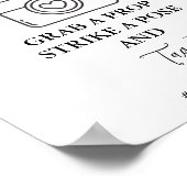 Poster Panneau de cabine photo minimaliste Mariage (Coin)