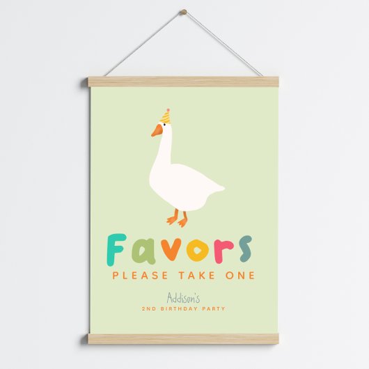 Poster Panneau de cadeau de 2e anniversaire Green Two Sil