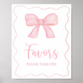 Poster Panneau de cadeau de fête d'anniversaire à ruban r (Devant)