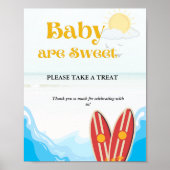 Poster Panneau de cadeau de fête prénatale pour bébé plan (Devant)