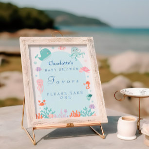 Poster Panneau de cadeau de fête prénatale pour bébés aux
