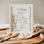Poster Panneau de cadeau thématique Perles & Prosecco