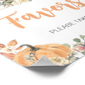 Poster Panneau de cadeaux d'animaux de la forêt florale (Coin)