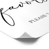 Poster Panneau de cadeaux de eucalyptus et verdure (Coin)