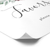 Poster Panneau de cadeaux de mariage Floral Romance (Coin)