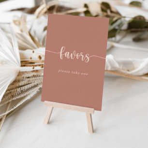 Poster Panneau de cadeaux en terre cuite calligraphié min