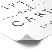 Poster Panneau de cadeaux et de cartes de verdure douce (Coin)