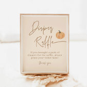 Poster Panneau de caleçon, Citrouille d'automne Baby show