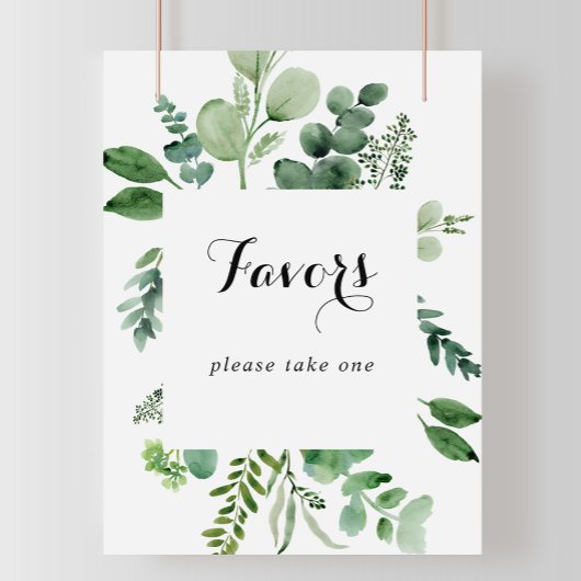 Poster Panneau de calligraphie botanique Eucalyptus Vert 