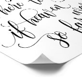 Poster Panneau de calligraphie de luxe en mémoire (Noir) (Coin)