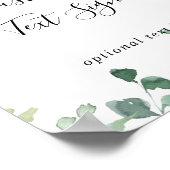 Poster Panneau de calligraphie de texte personnalisé Feui (Coin)