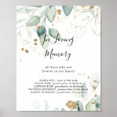Poster Panneau de calligraphie en eucalyptus doré à la mé (Devant)
