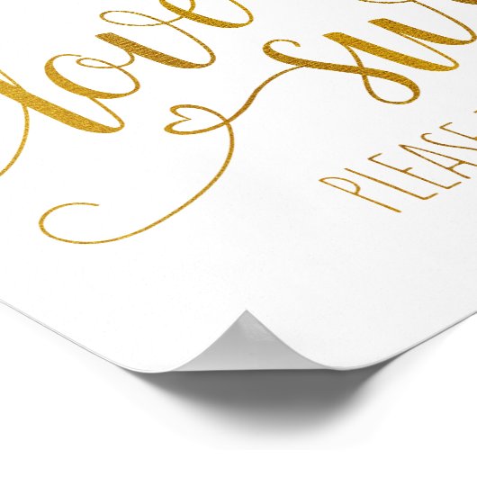 Poster Panneau de calligraphie « L'amour est doux » | Feu (Coin)