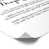 Poster Panneau de calligraphie moderne Late Nuit (Coin)
