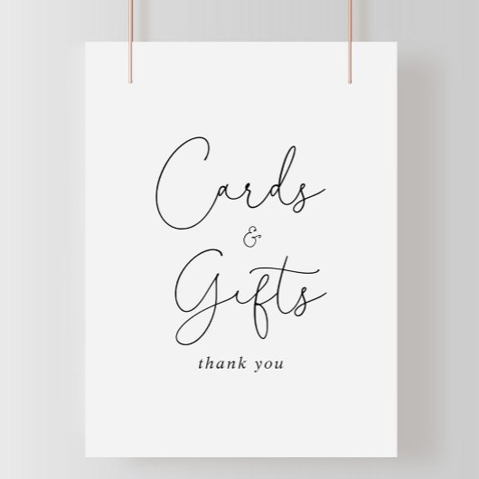 Poster Panneau de calligraphie simple et élégant pour car