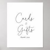 Poster Panneau de calligraphie simple et élégant pour car (Devant)