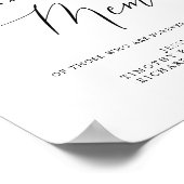 Poster Panneau de calligraphie simple rustique en souveni (Coin)