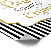 Poster Panneau de candy bar noir buffet Gold (Coin)