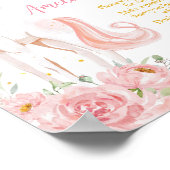 Poster Panneau de capsule temporelle d'anniversaire flora (Coin)