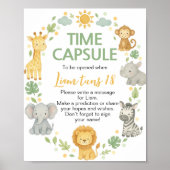 Poster Panneau de capsule temporelle d'anniversaire pour  (Devant)