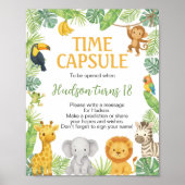 Poster Panneau de capsule temporelle d'anniversaire Safar (Devant)